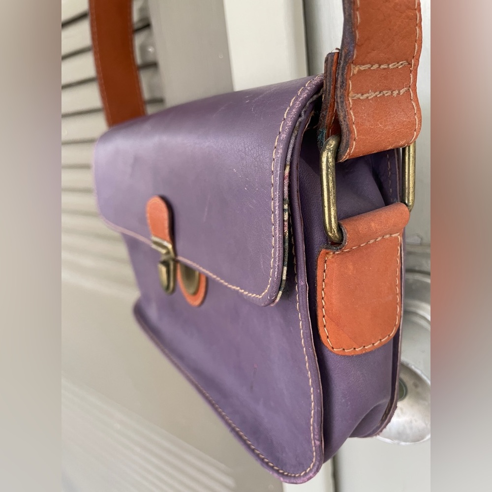 Mondi purple genuine leather purse